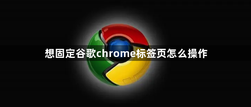 想固定谷歌chrome标签页怎么操作1